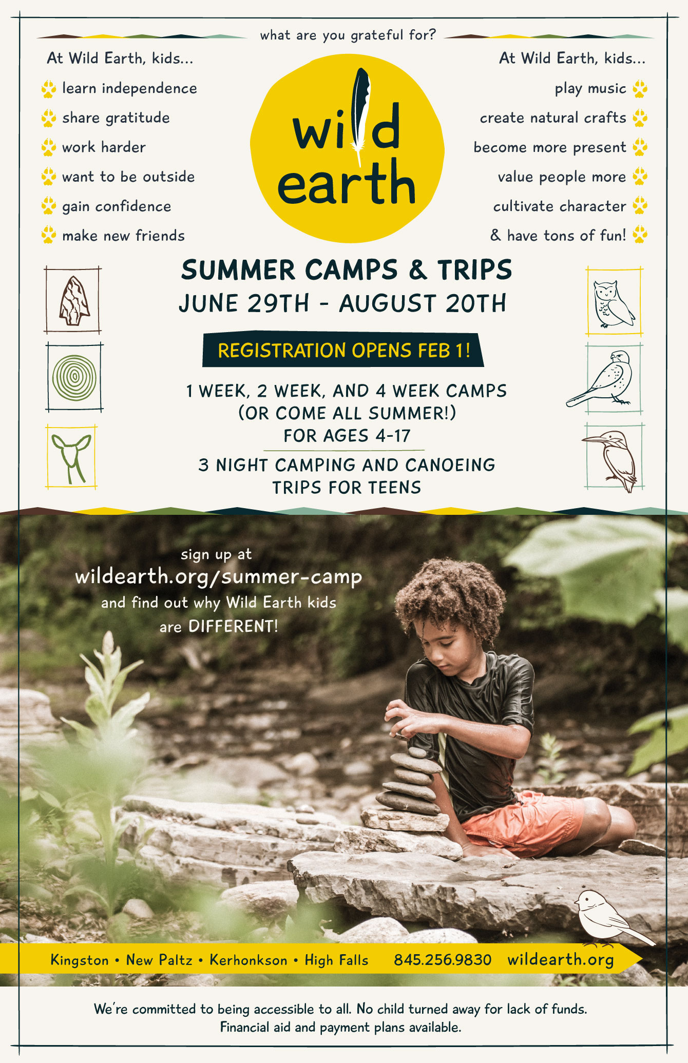 nature connection summer camp in the hudson valley | wild earth